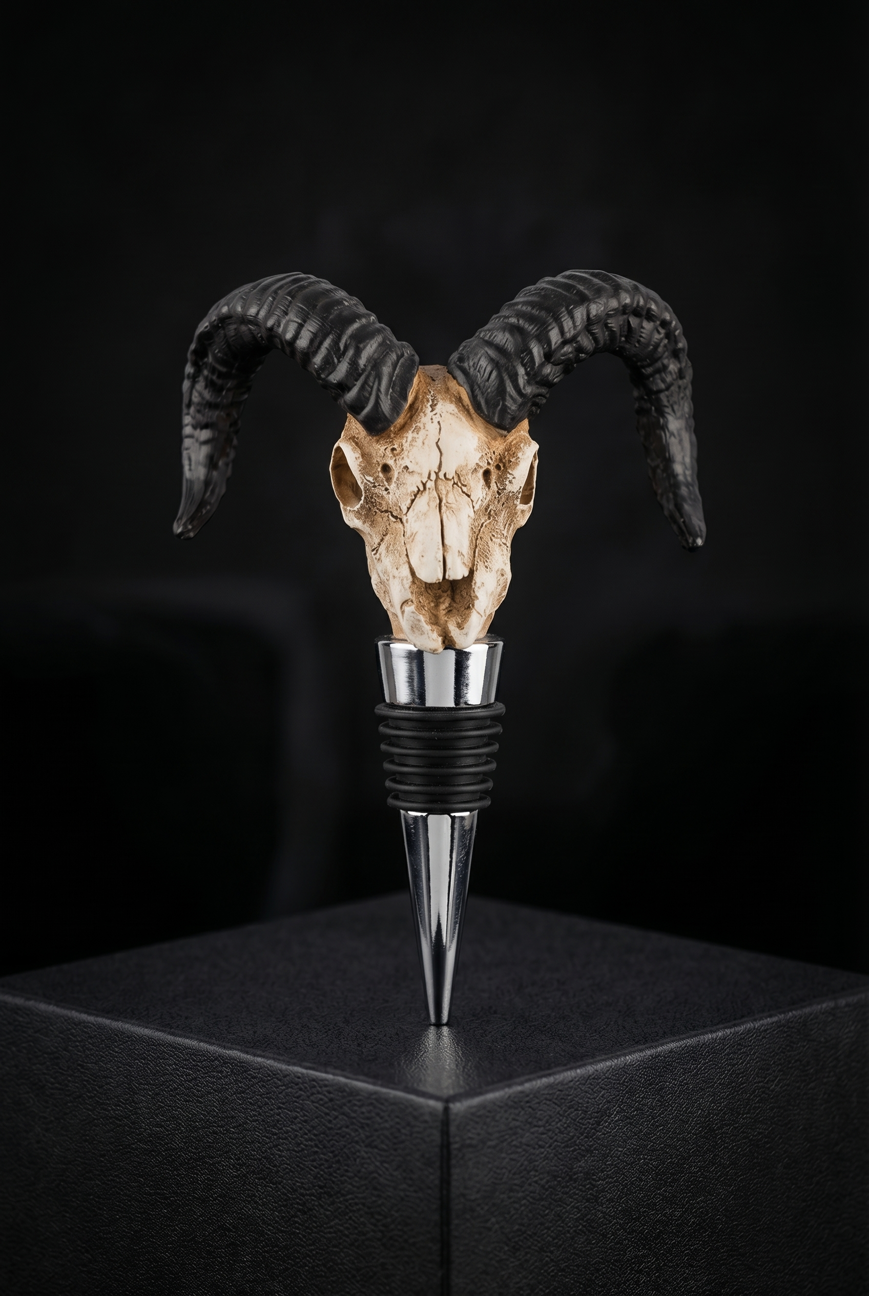 The Skull Of Tanngrisnir - Skull Wine Bottle Stopper