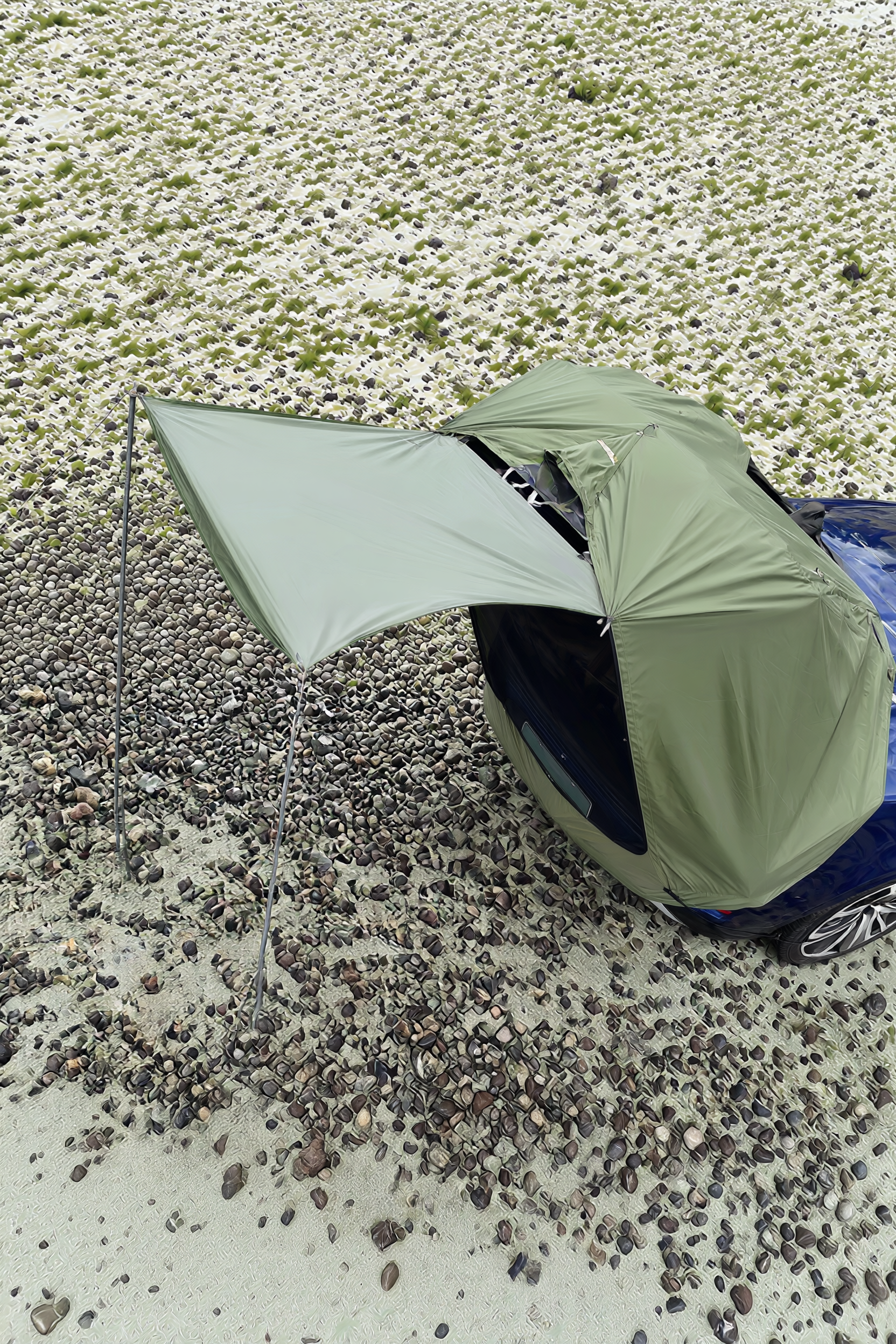 Outdoor Car Rear Tent Camping Picnic Car Rear Tent with Canopy Car Rear Extension Tent Sunshine-Proof Rain-Proof Car Rear Tent - Viking Trinkets