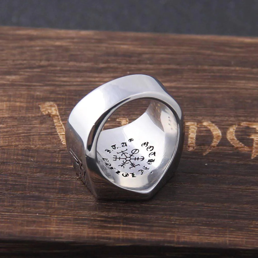 Wayfinder - Stainless Steel Viking Compass Ring - Viking Trinkets