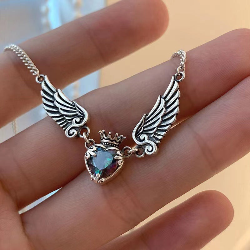 Ethereal Blessing - Metal Alloy with inlaid Crystal Necklace - Viking Trinkets