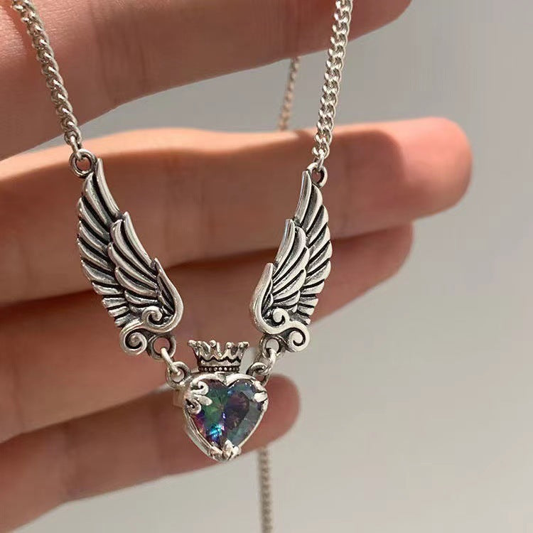 Ethereal Blessing - Metal Alloy with inlaid Crystal Necklace - Viking Trinkets