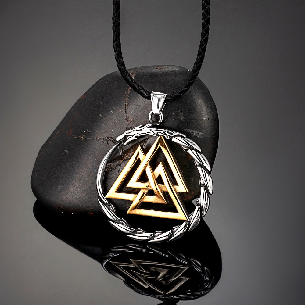 Jormungand's Knot - Metal Alloy Serpent Pendant - Viking Trinkets