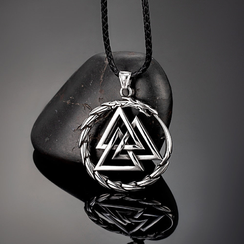 Jormungand's Knot - Metal Alloy Serpent Pendant - Viking Trinkets