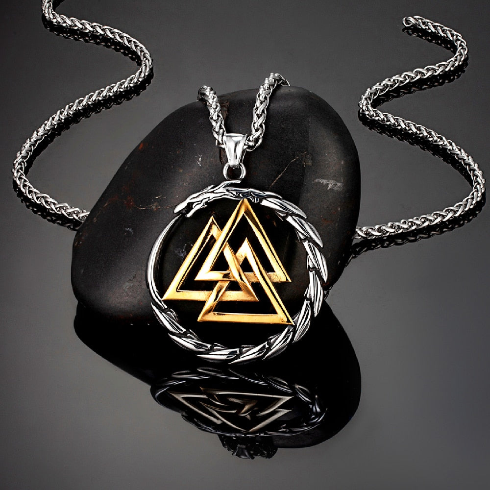 Jormungand's Knot - Metal Alloy Serpent Pendant - Viking Trinkets