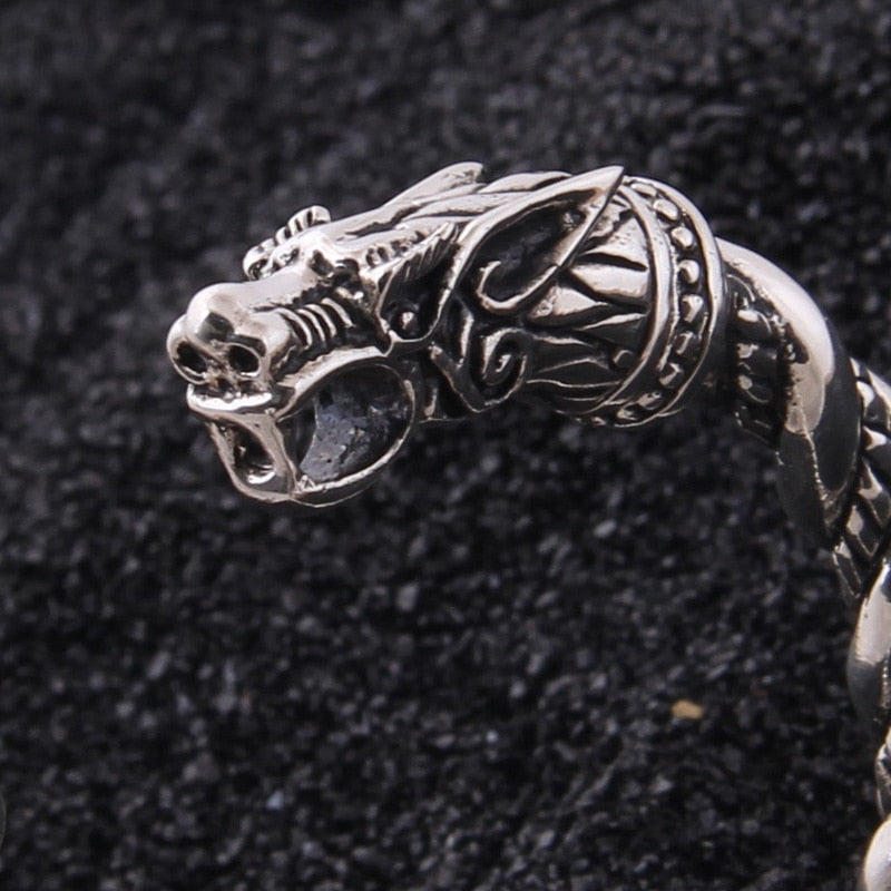The Pledge - Fenrir - Sterling Silver Allegiance Bracelet - Viking Trinkets