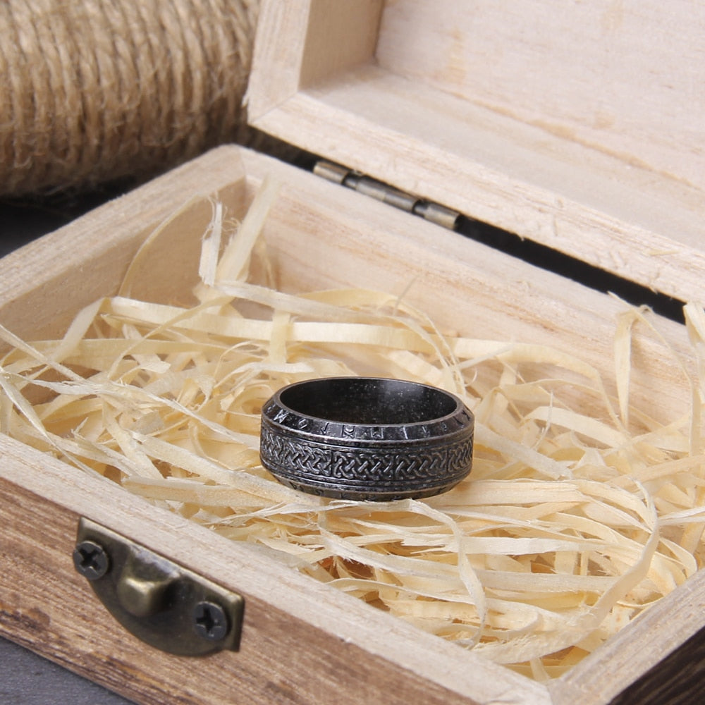 Secrets Of The Urd - Stainless Steel Ring - Viking Trinkets