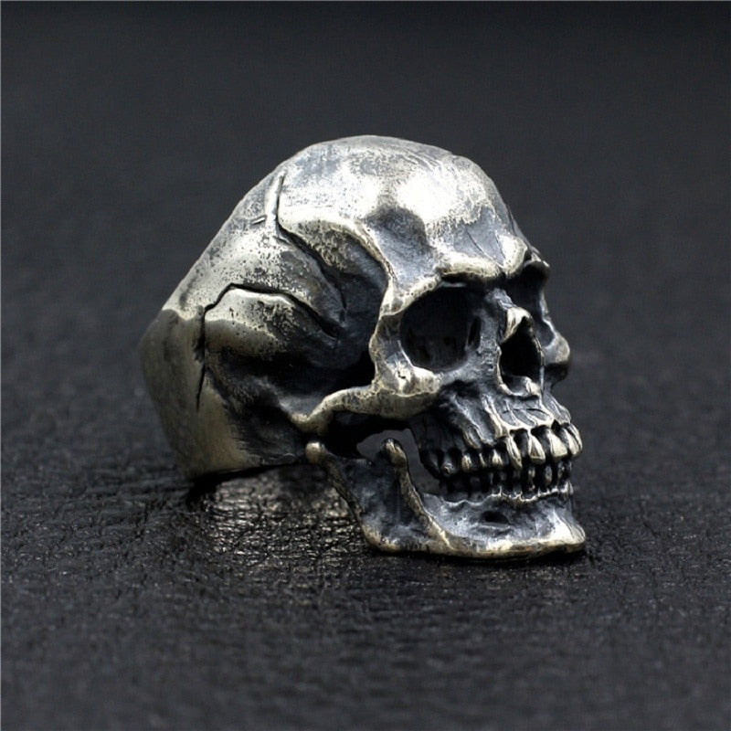 Skull Of The Rememberer - Sterling Silver Skull Ring - Viking Trinkets