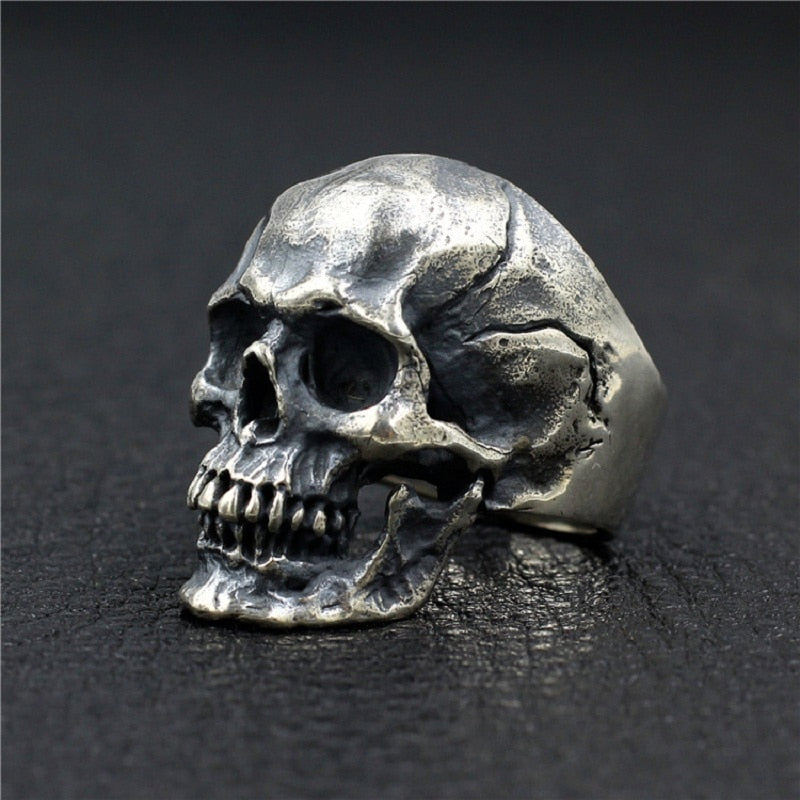 Skull Of The Rememberer - Sterling Silver Skull Ring - Viking Trinkets