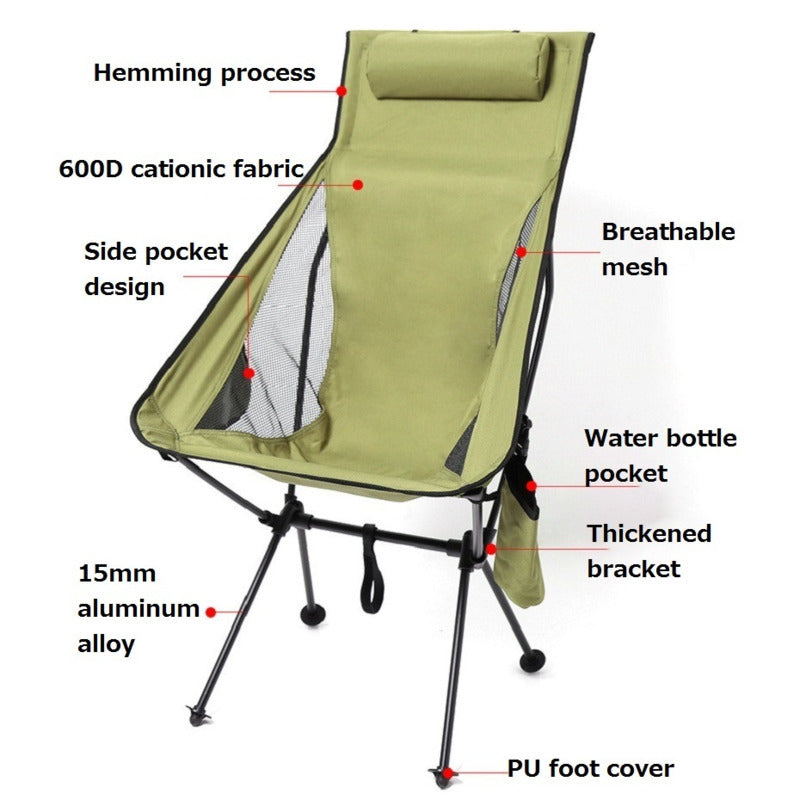 Svadilfari's Saddle - Aluminum Outdoor Folding Chair