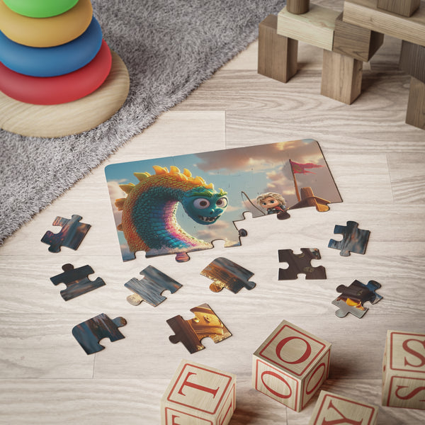 Thor Fishing For Jormungandr - Kids' 30-Piece Puzzle