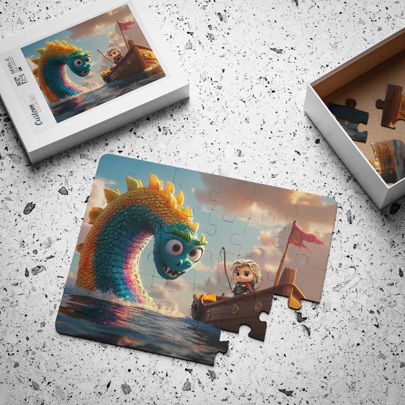 Thor Fishing For Jormungandr - Kids' 30-Piece Puzzle