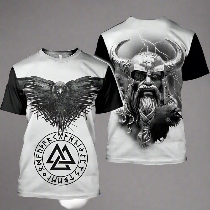 Chaos Reign - Viking Inspired 3D Printed Short Sleeve T-shirts