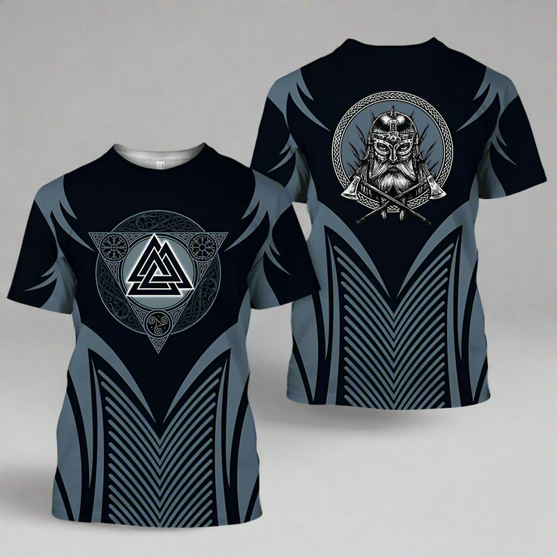 Chaos Reign - Viking Inspired 3D Printed Short Sleeve T-shirts