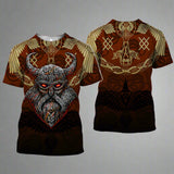 Chaos Reign - Viking Inspired 3D Printed Short Sleeve T-shirts