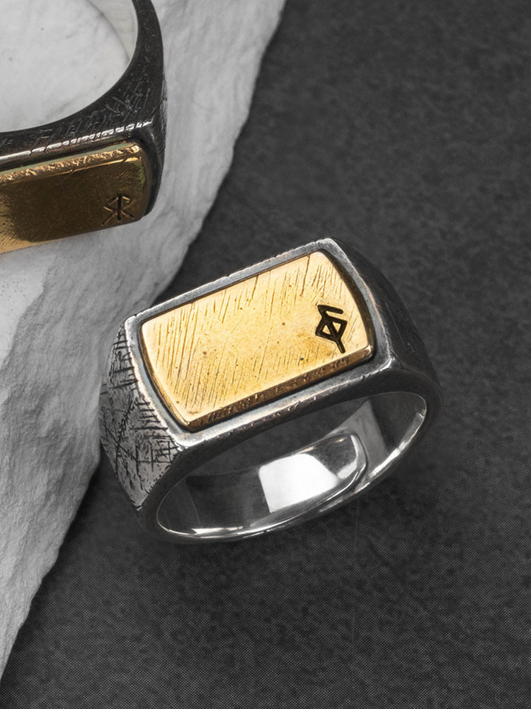 Blessings of the Runes - Sterling Silver Adjustable Rune Ring – Viking ...