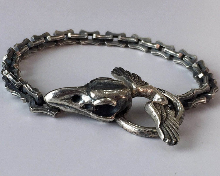 Voidwing - Sterling Silver Bracelet - Viking Trinkets