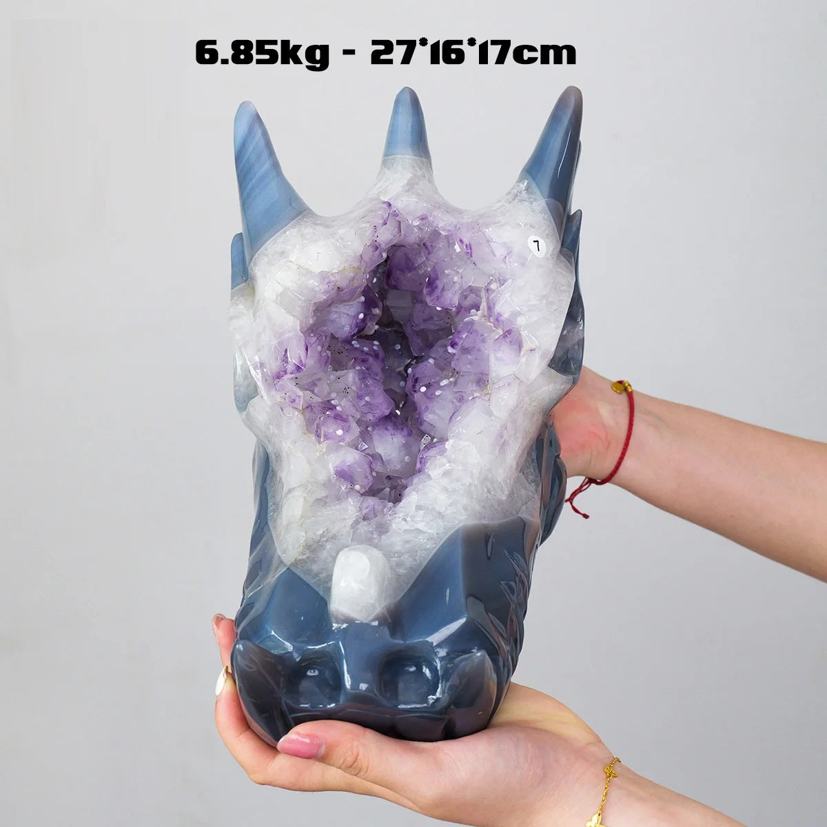 Skull Of The Guardian - Crystal Stone Dragon Head