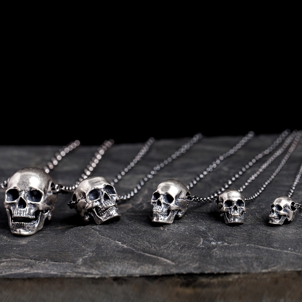 Odin's Warpath – S925 Silver Skull Pendant