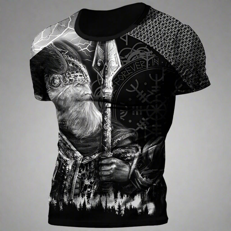 Asgard's Might - Viking Inspired 3D Printed Short Sleeve T-shirts