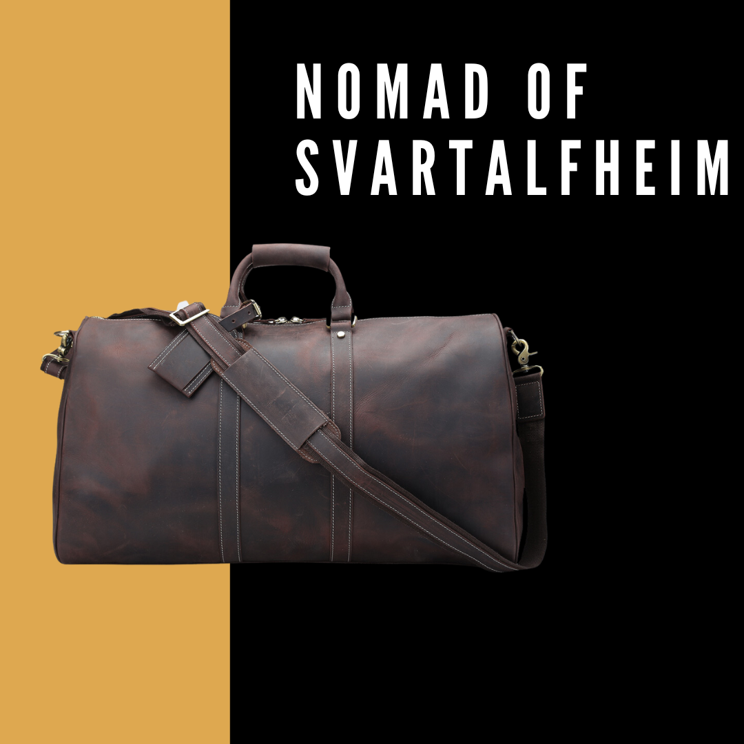 Nomad Of Svartalfheim - Genuine Cowhide Leather Travel Bag