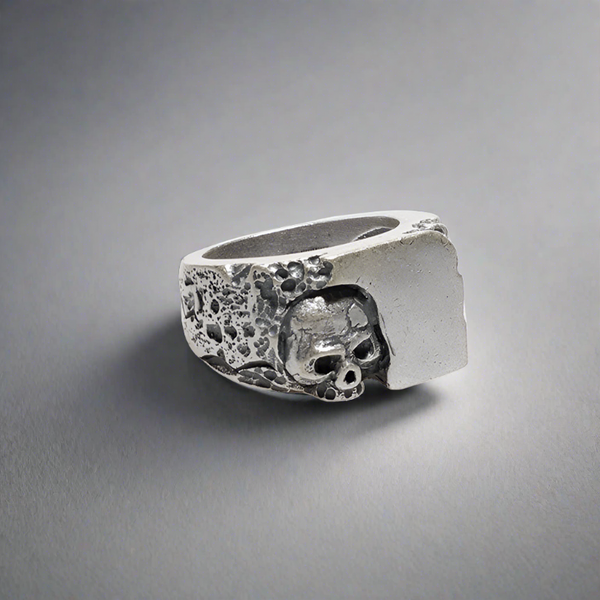 Loki's Reckoning - 925 Sterling Silver Skull Ring