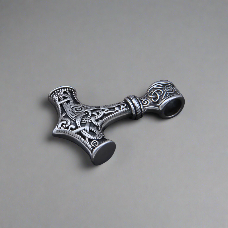 Silver Mjölnir - Sterling Silver Mjolnir Pendant