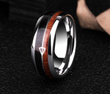 Hodr's Reminder - Acacia and Tungsten Gold Ring