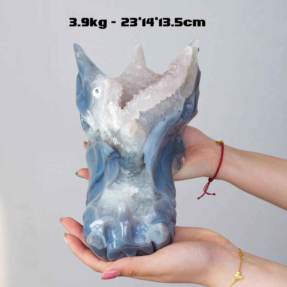 Skull Of The Guardian - Crystal Stone Dragon Head