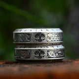 Blessing Of Yggdrasil - Titanium Steel Viking Rune Ring
