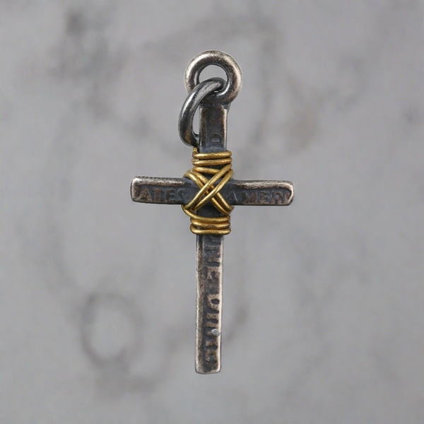 Memory of Athelstan - 925 Thai Silver And Copper Cross Pendant