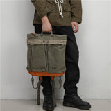 Traveler’s Satchel - Retro Motorcycle Canvas Bag