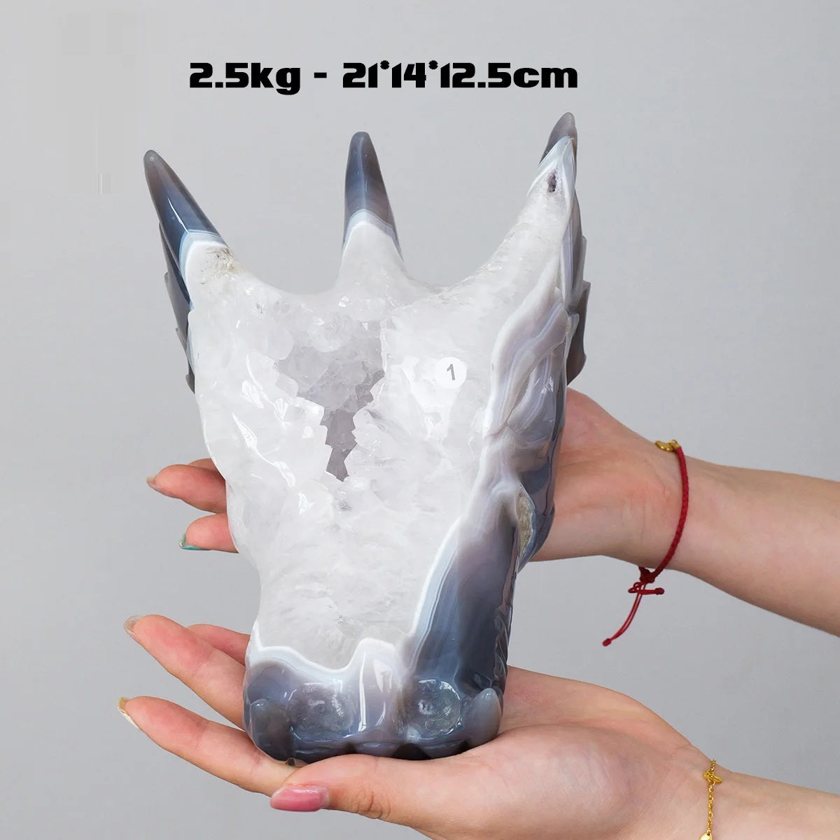 Skull Of The Guardian - Crystal Stone Dragon Head