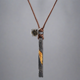 Prophet's Amulet - Sterling Silver with Gold inlay Necklace