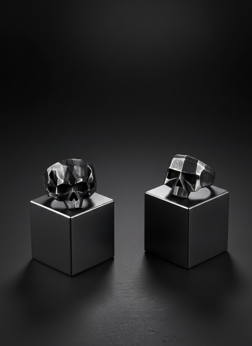 Draugr Bond – 316L Stainless Steel Vintage Skull Ring