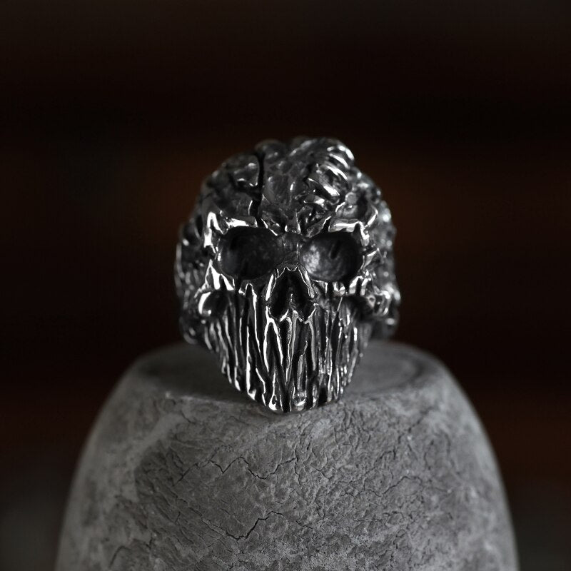 Baldur's Remains - Titanium Skull Ring
