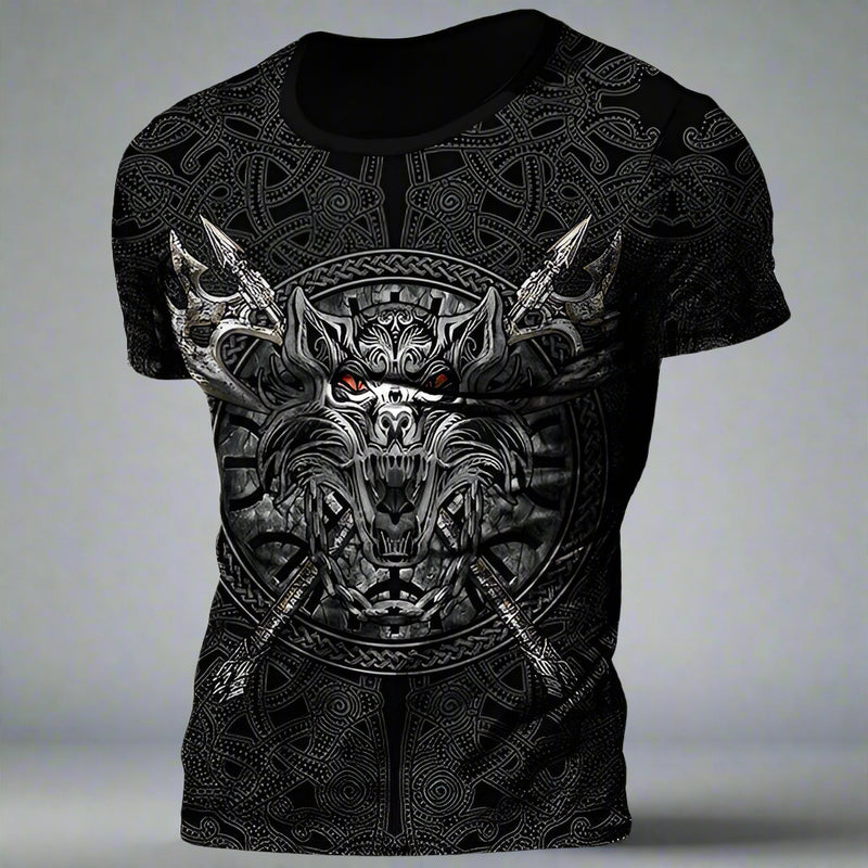 Asgard's Might - Viking Inspired 3D Printed Short Sleeve T-shirts