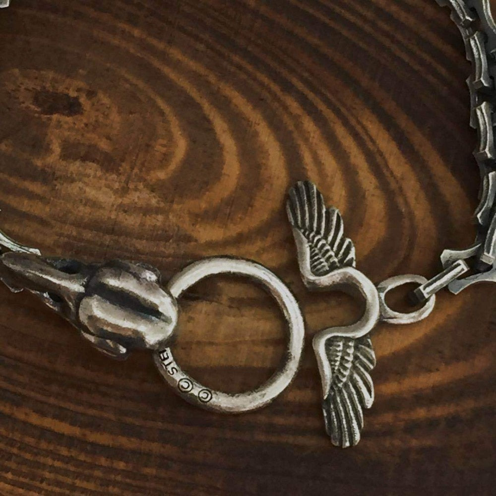 Voidwing - Sterling Silver Bracelet - Viking Trinkets