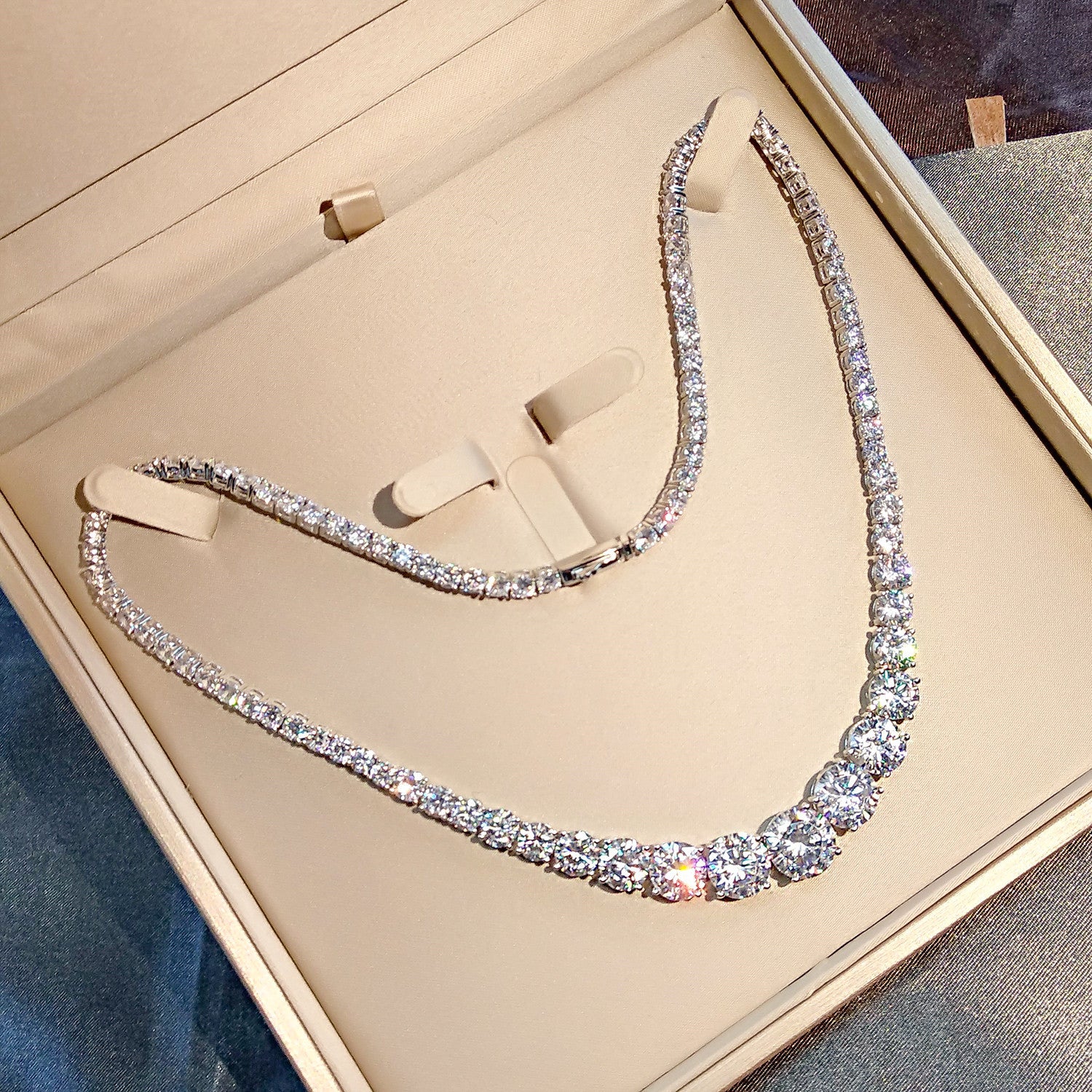 Freya’s Grace - Moissanite Silver Necklace
