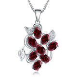 Fallen Stars Of Asgard Necklace - Natural Colored Gems Inlaid S925 Silver Necklace