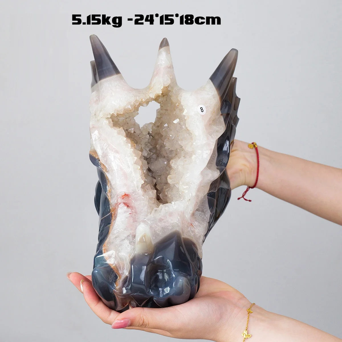 Skull Of The Guardian - Crystal Stone Dragon Head