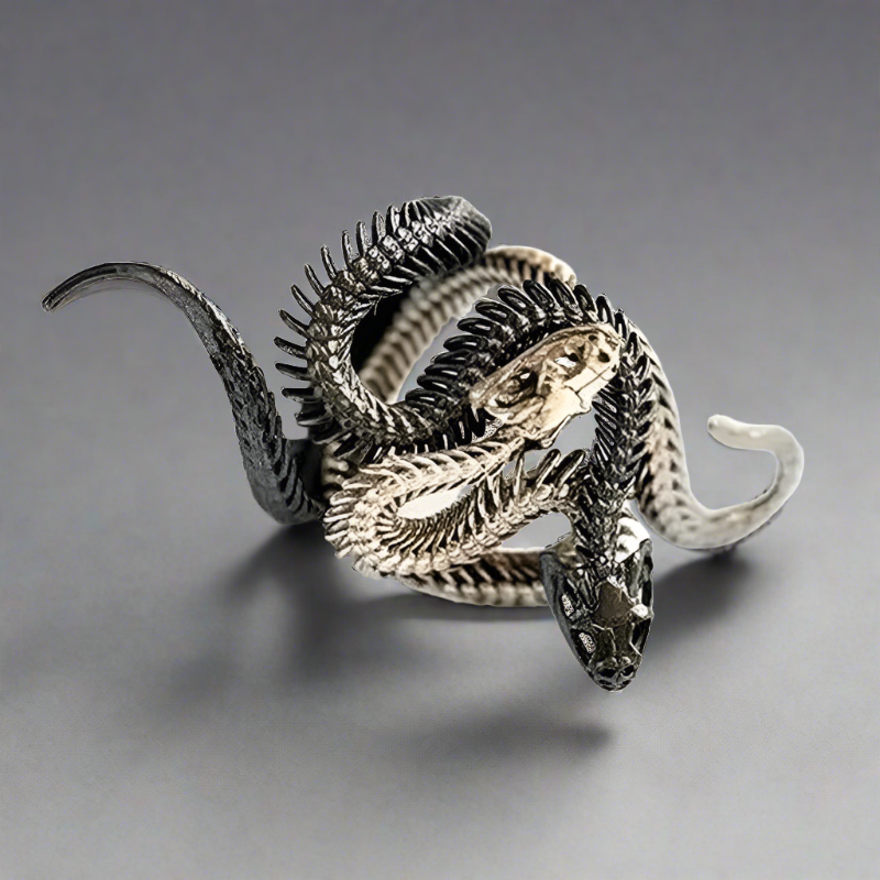 The Ocean Dweller - Stainless Steel Serpent Ring - Viking Trinkets