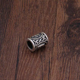 S925 Sterling Silver Viking Beard Beads - Handmade Elder Futhark Hair Beads