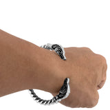 Fenrir Viking Arm Ring - Pure Silver Bangle