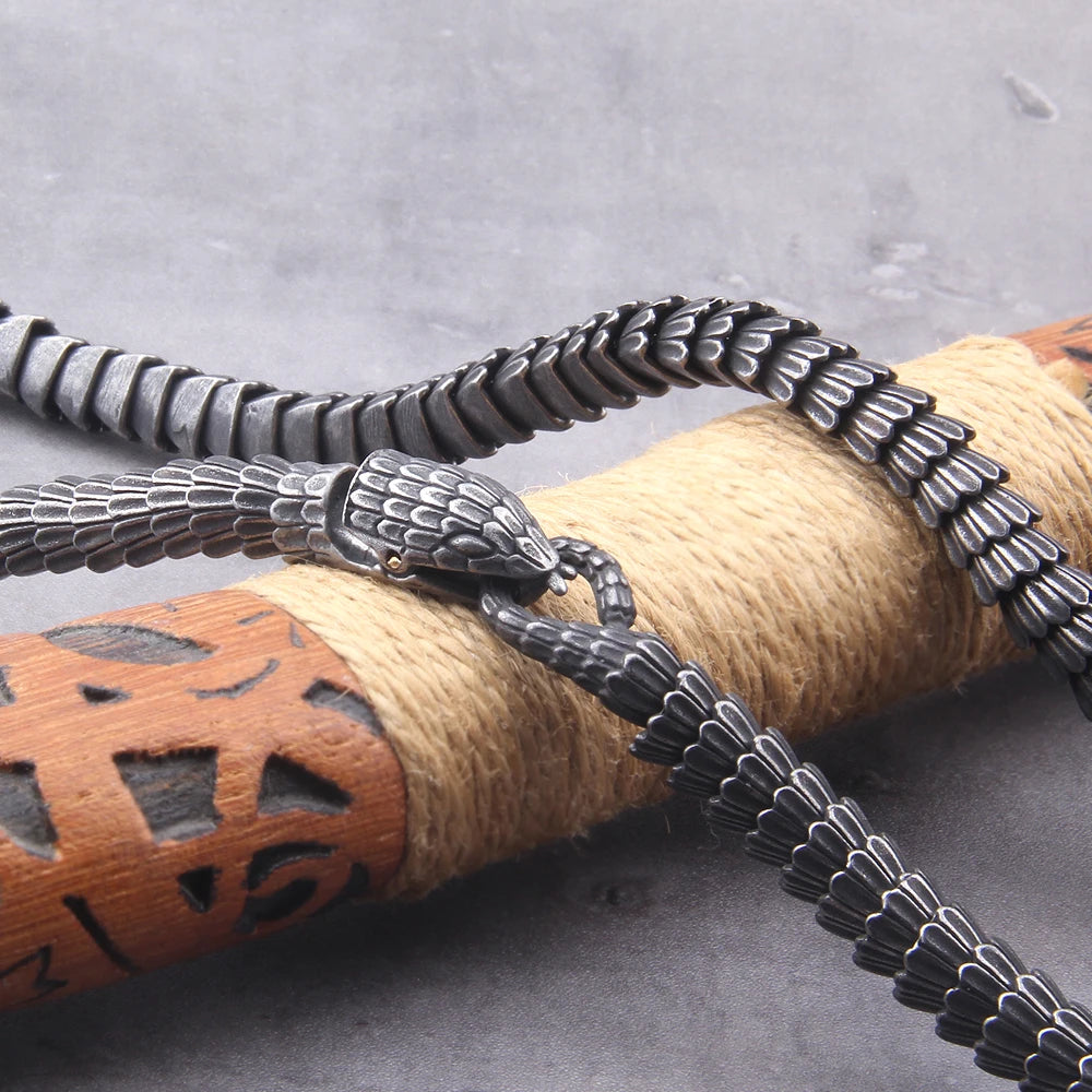 Helvenom - Stainless Steel Serpent Necklace