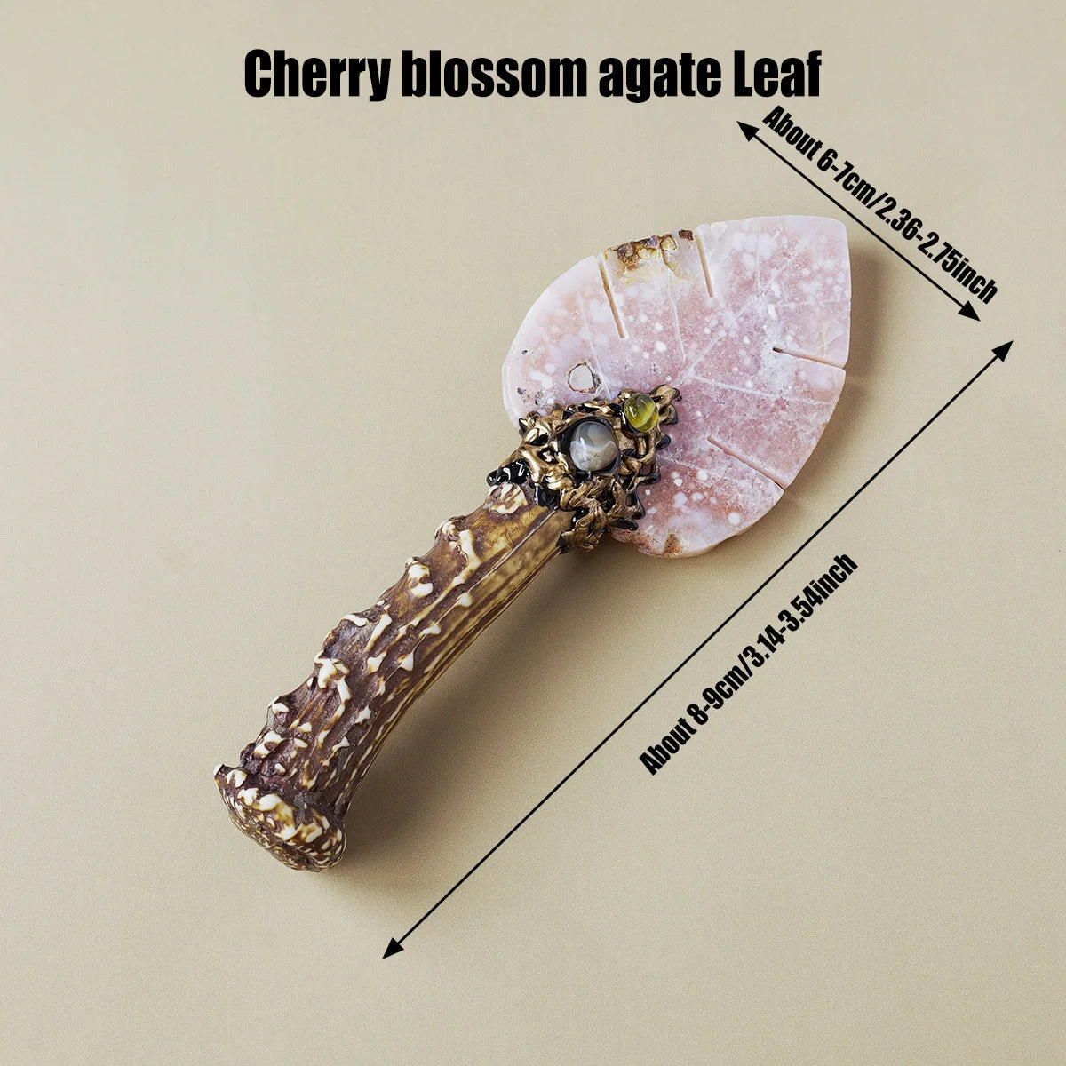 Sólbrandr - Unbladed Stone Fluorite Carnelian Knife