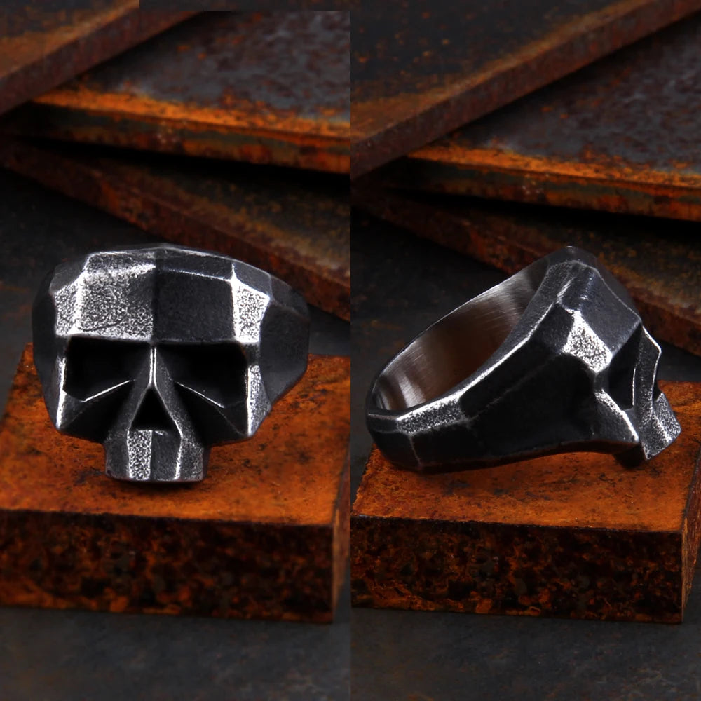 Draugr Bond – 316L Stainless Steel Vintage Skull Ring