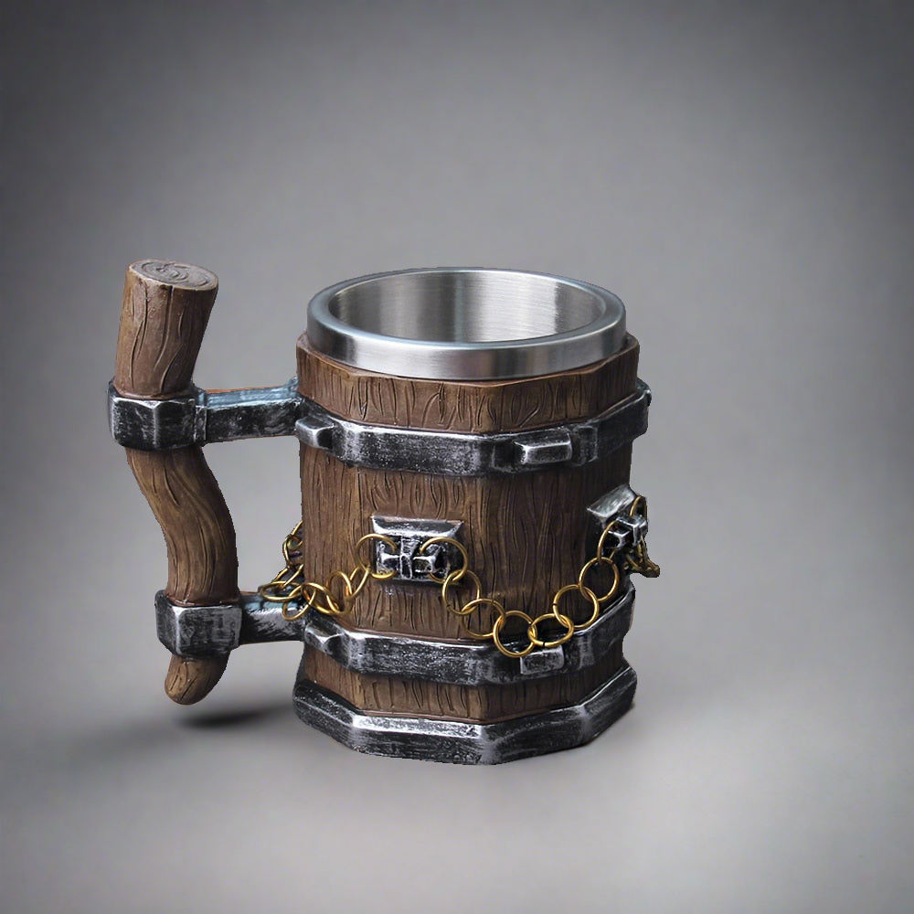 The Short Handle of Mjöllnir - 600ml Resin Mug - Viking Trinkets