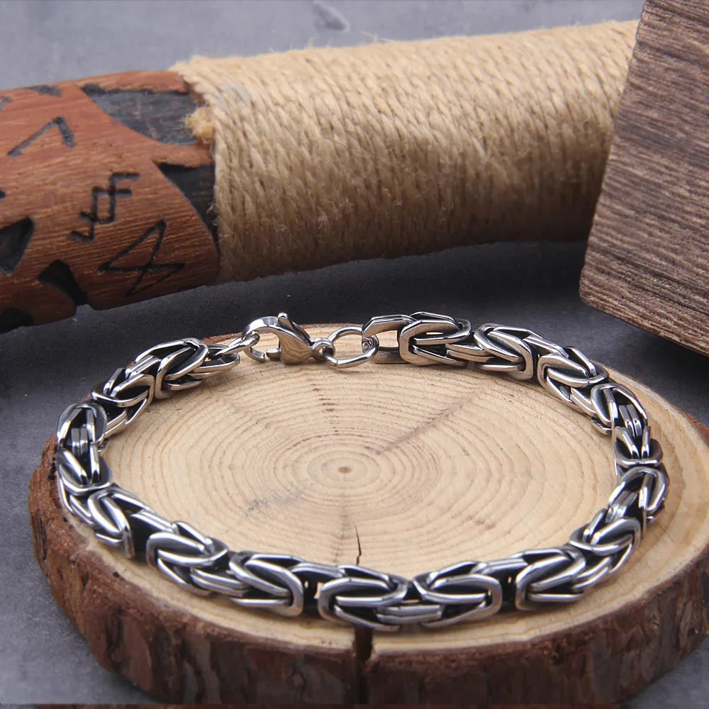 Loyalty To The King - Men's Stainless Steel Chain Bracelet