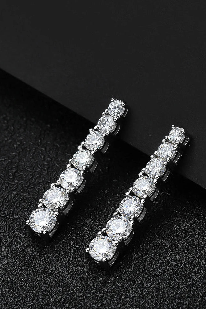 Jewel of Asgard - S925 Sterling Sliver Moissanite 18k White Gold Plated Earrings - Viking Trinkets