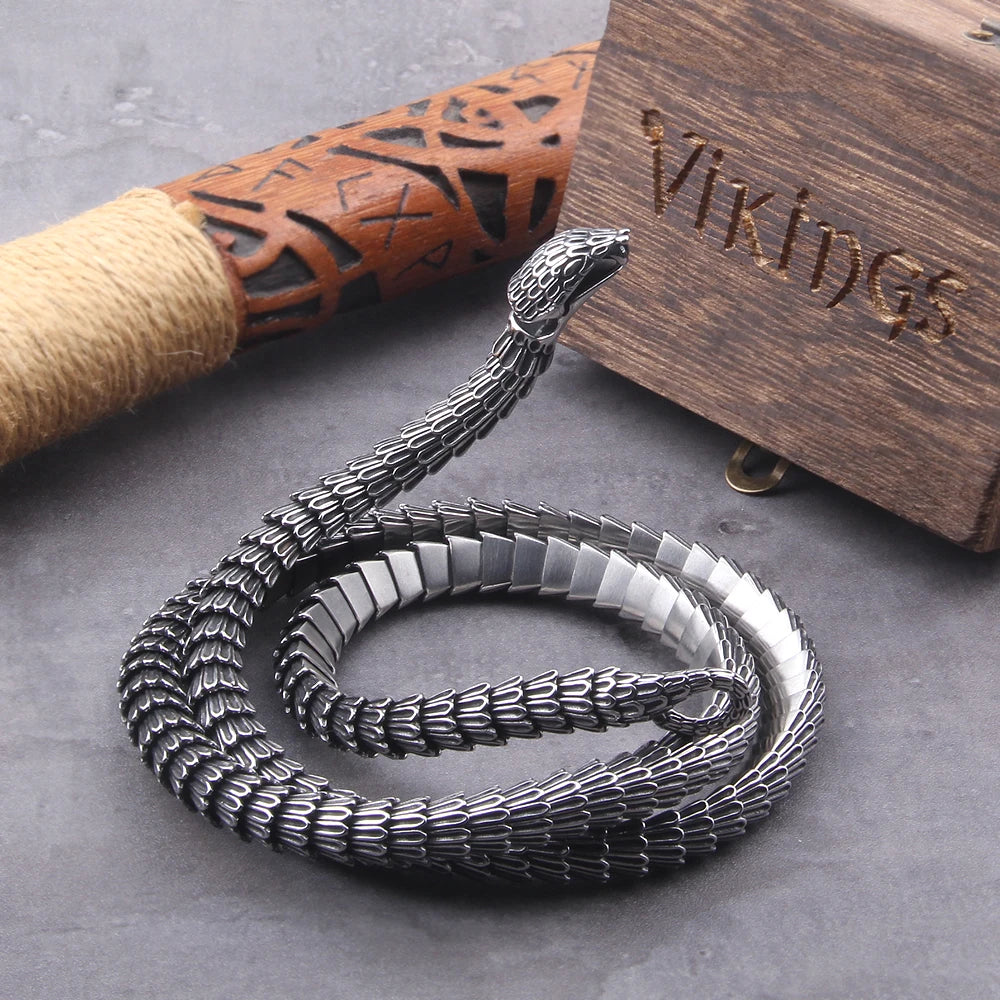 Helvenom - Stainless Steel Serpent Necklace